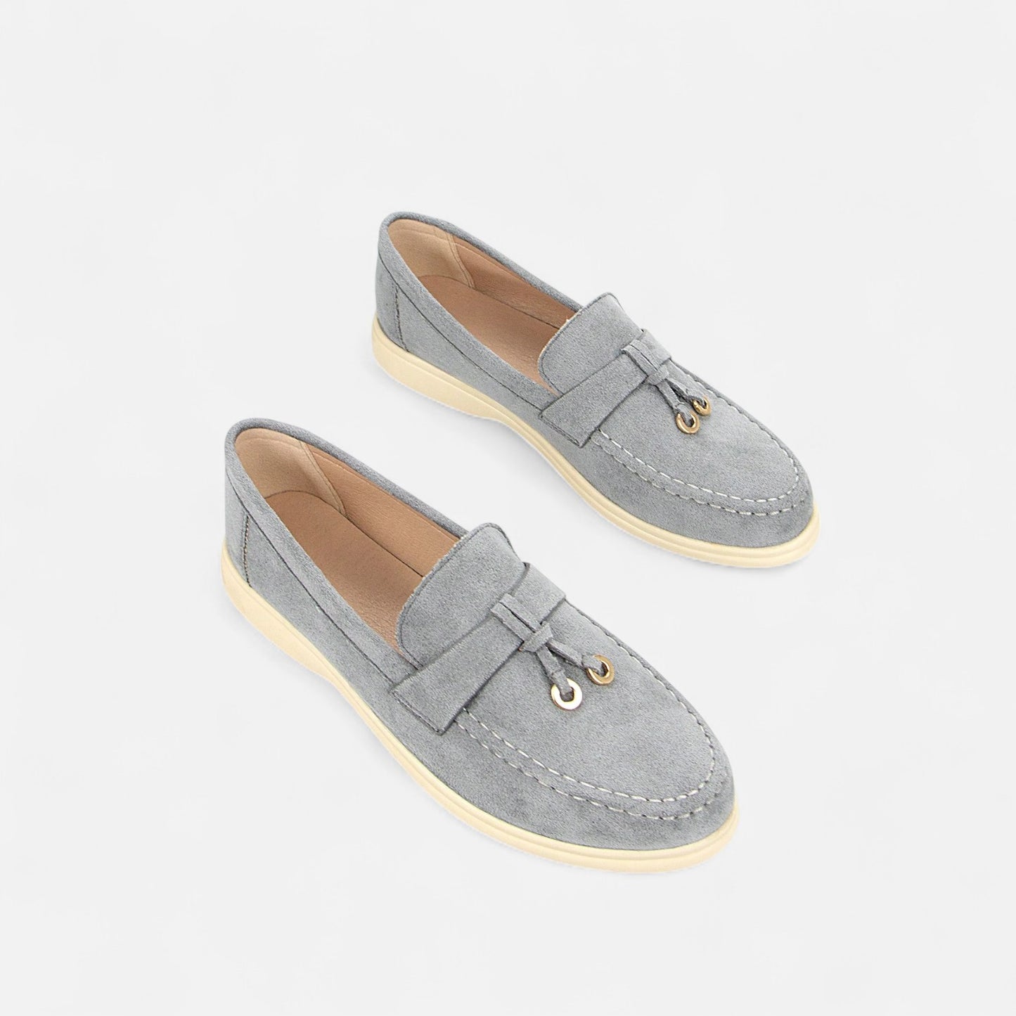 Caurelle | Women's Soft Leather Retro Slip-On Shoes – Chunky Sole Comfort