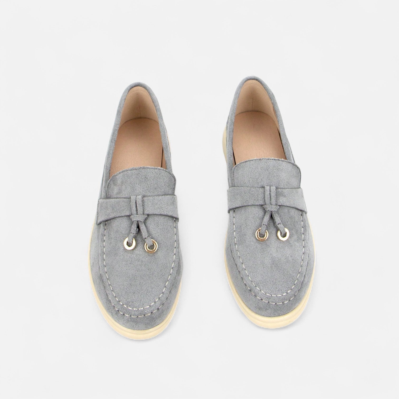 Caurelle | Women's Soft Leather Retro Slip-On Shoes – Chunky Sole Comfort