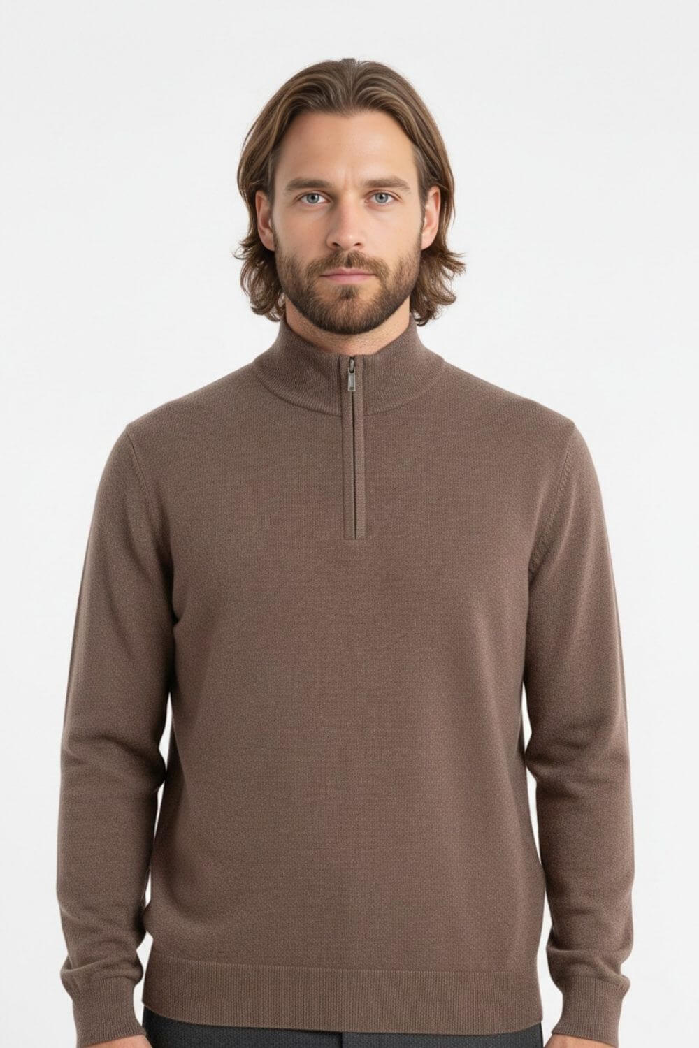 Caurelle | Men’s Wool Half Zip Knitted Jumper