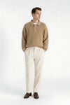Caurelle | Men’s Knitted Jumper – Loose Polo Collar Autumn Winter