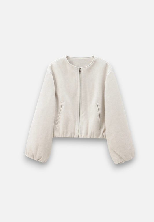 Caurelle | Women’s Fleece Bomber Jacket – Spring Comfort