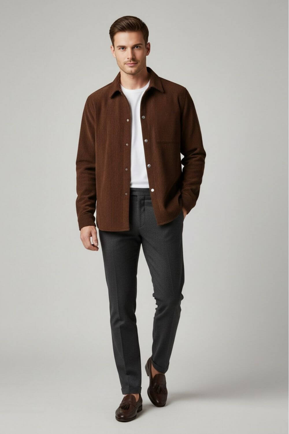 Caurelle | Men’s Overshirt Jacket – Effortless Warmth with Modern Edge