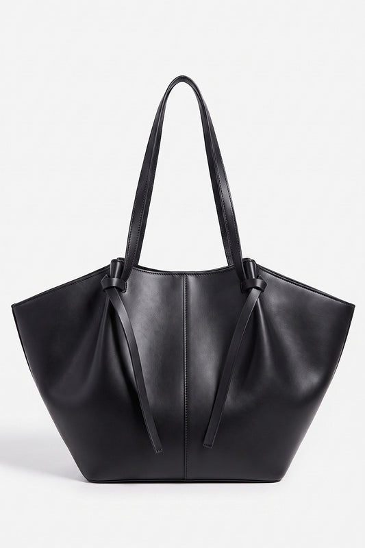 Women's Spacious Leather Shoulder Tote Bag