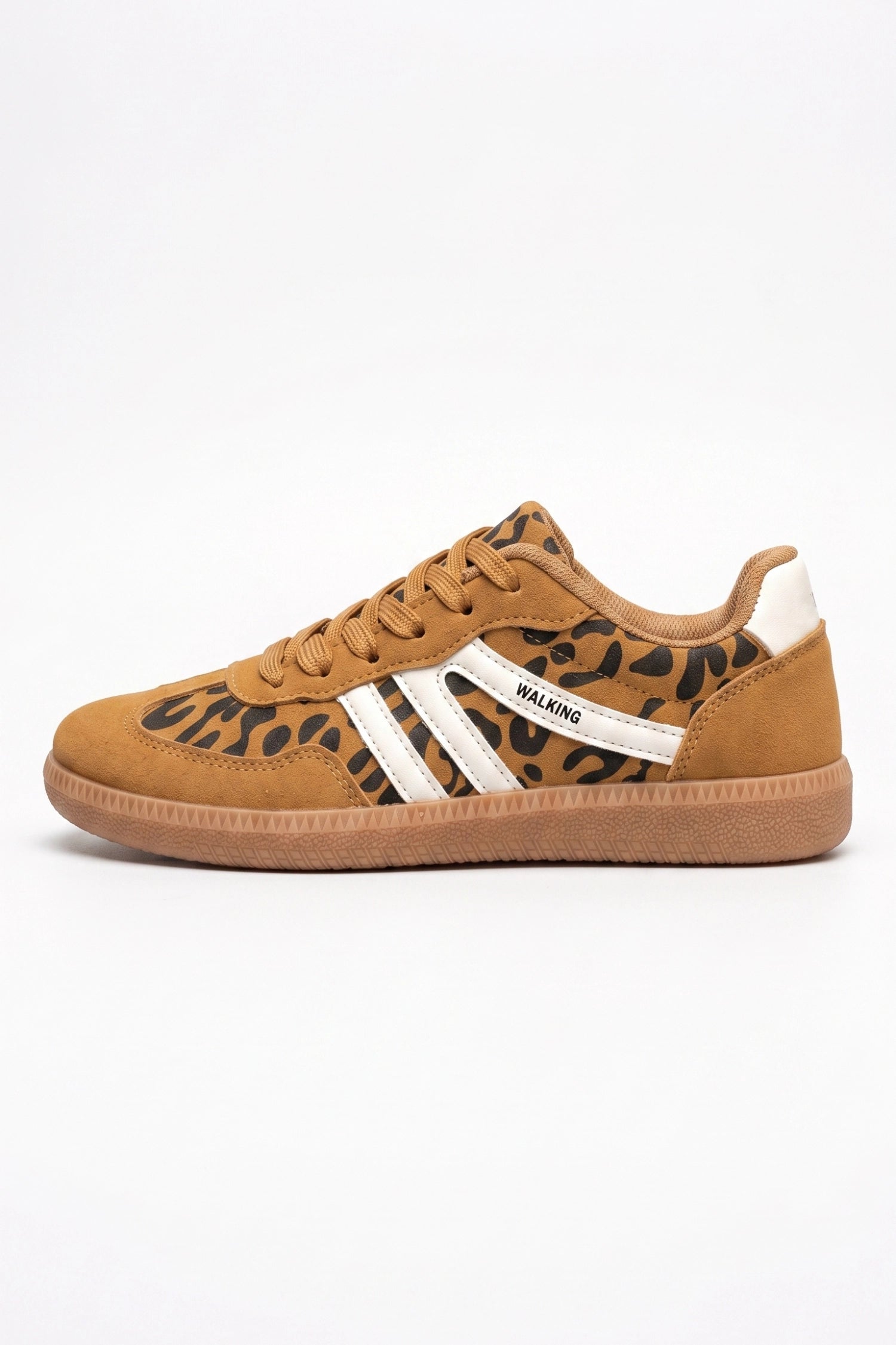 Women's Retro Gum Sole Trainers Lace Up