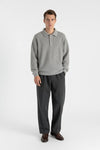 Caurelle | Men’s Knitted Jumper – Loose Polo Collar Autumn Winter