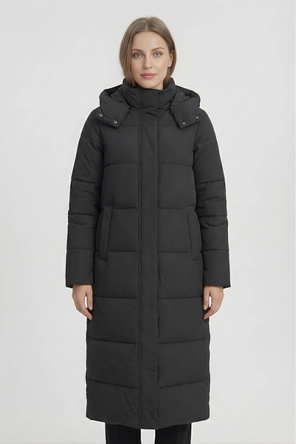 Caurelle | Women’s Long Puffer Coat - Hooded Winter Outerwear