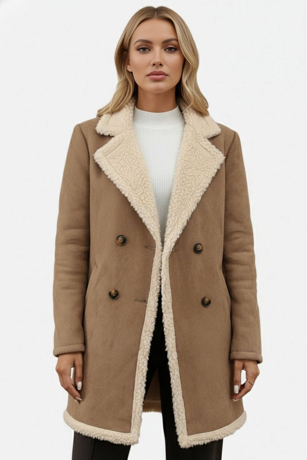 Caurelle | Women’s Shearling Soft Plush Long Coat