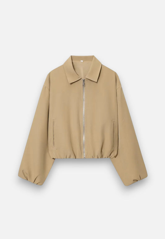 Caurelle | Women’s Spring Bomber Jacket – Turn-Down Collar