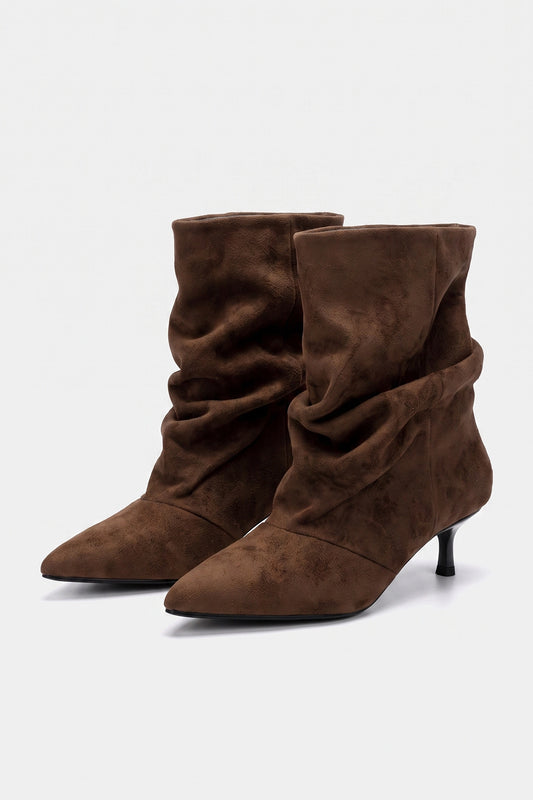 Women's Winter Stylish Slouch Suede Ankle Boots