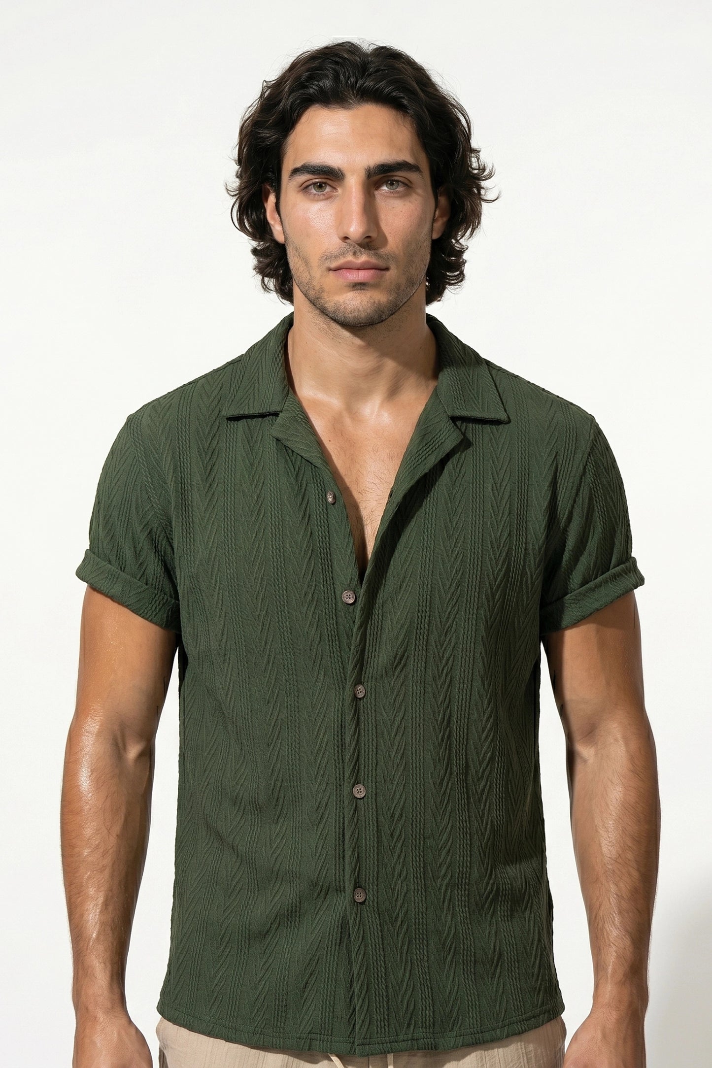 Caurelle | Men’s Linen Shirt and Trousers Set Relaxed Summer Elegance