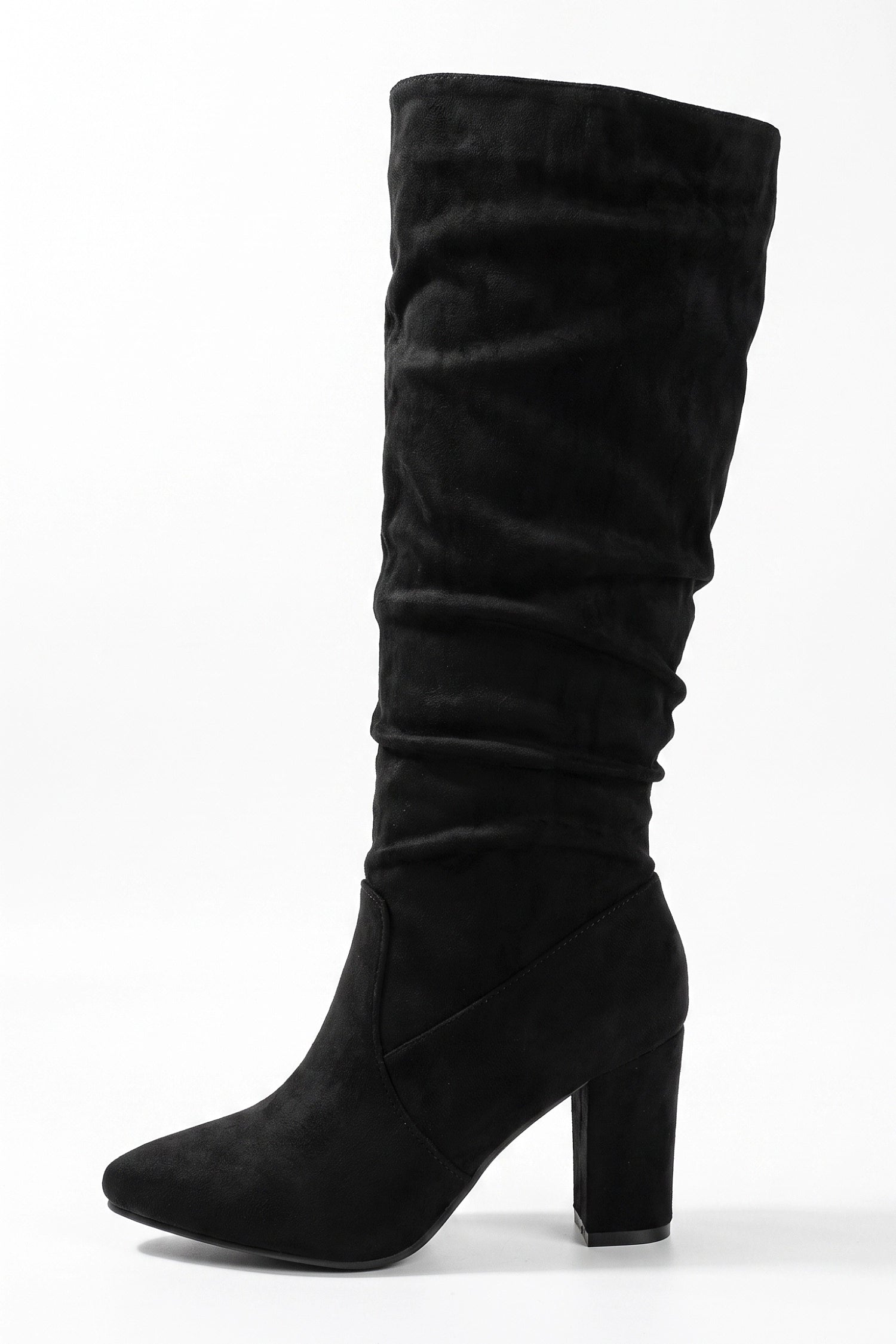 Women's Winter Stylish Suede Slouch Knee High Boots