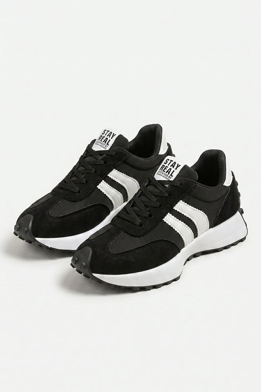 Women’s Casual Platform Retro Suede Trainers