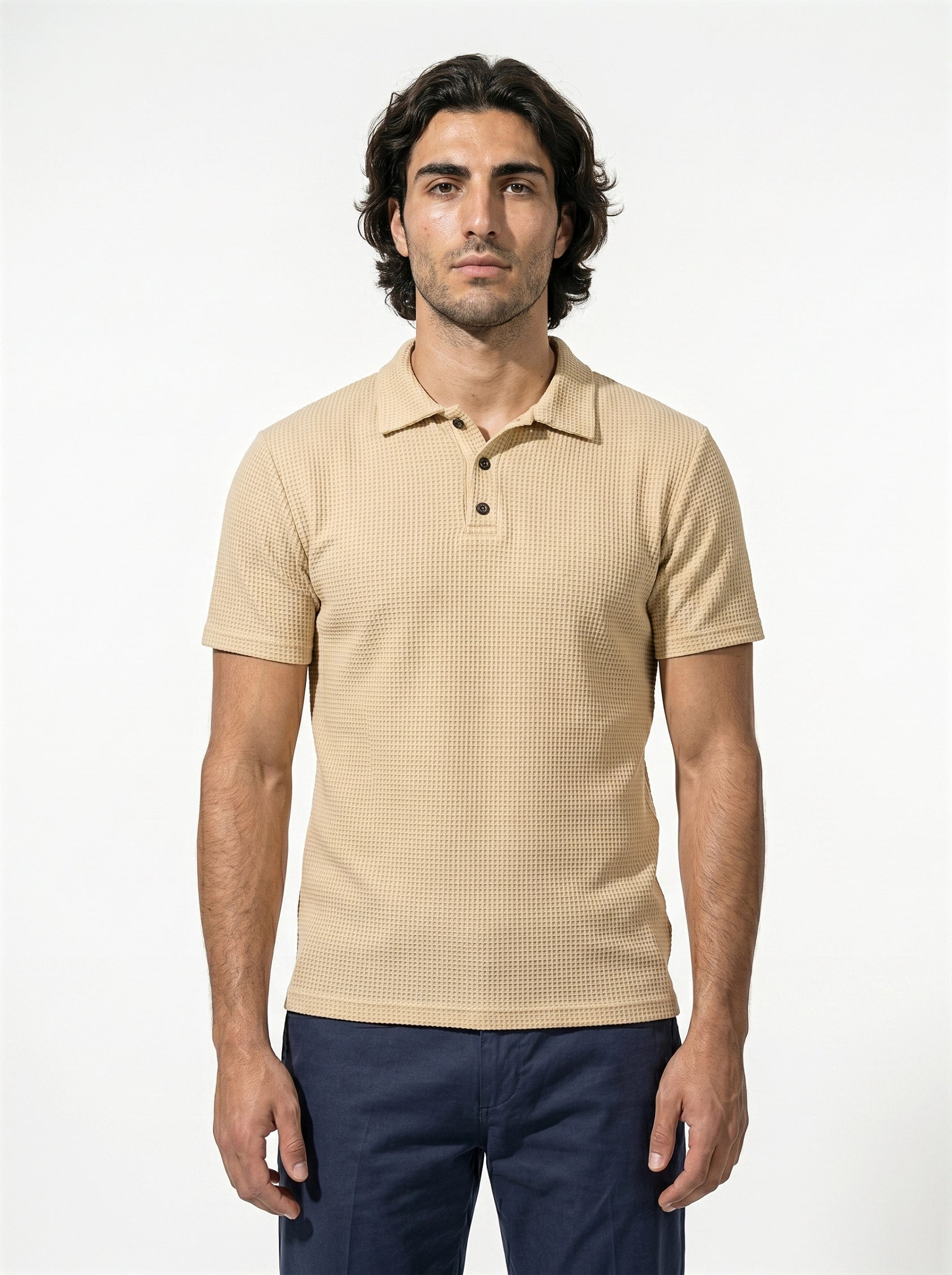 Caurelle | Men’s Plus Size Half-Button Polo Shirt