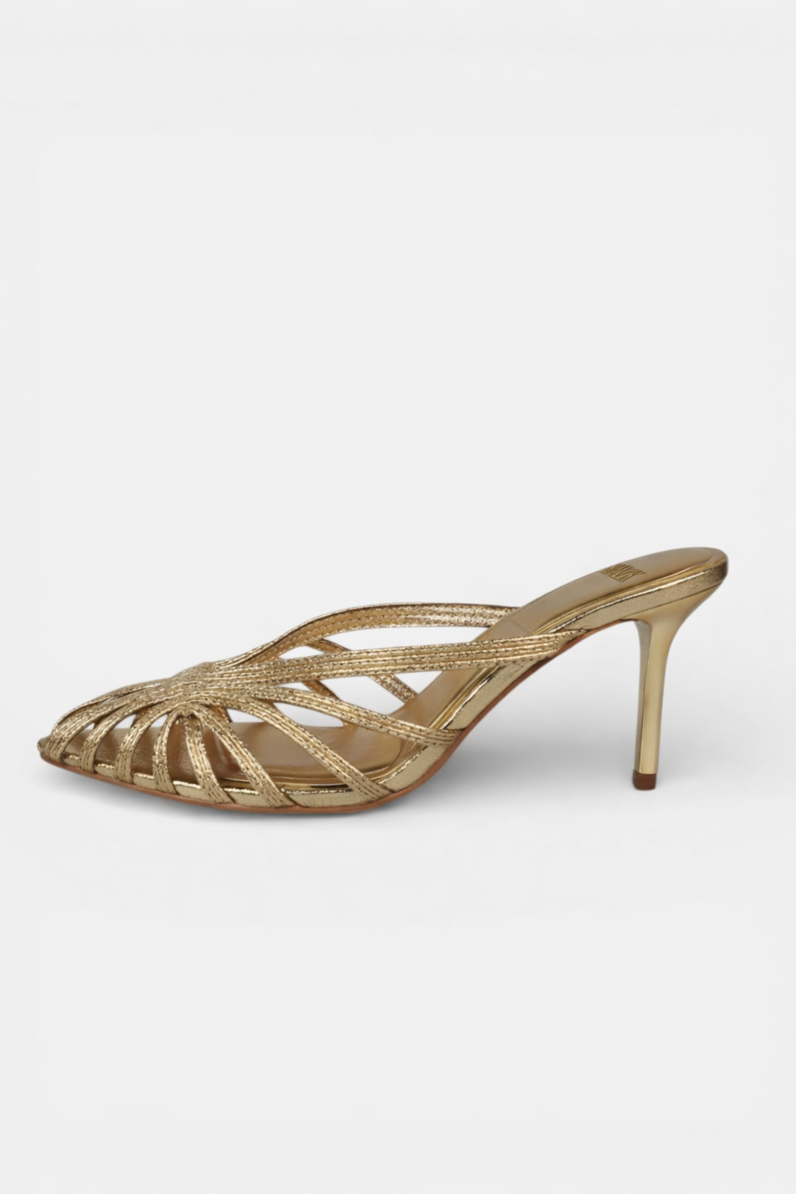Caurelle | Women’s Gold Heels – Thin Strap Elegance