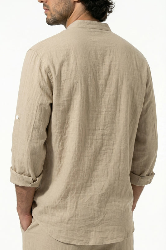 Caurelle | Men’s Linen Co-Ord Shirt & Pants Set