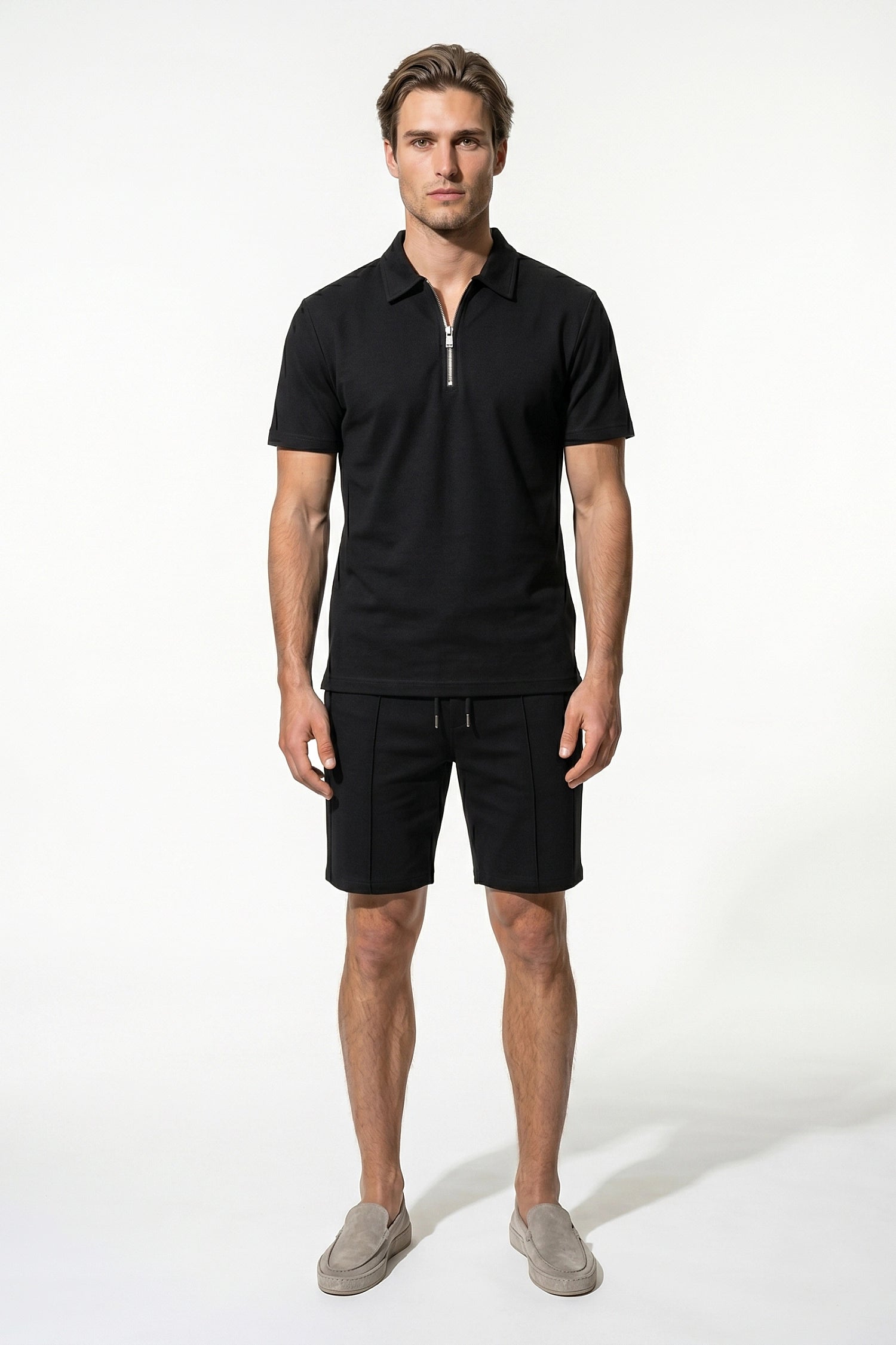 Caurelle | Men’s Polo Shirt Shorts Set Two Piece Casual Summer Style