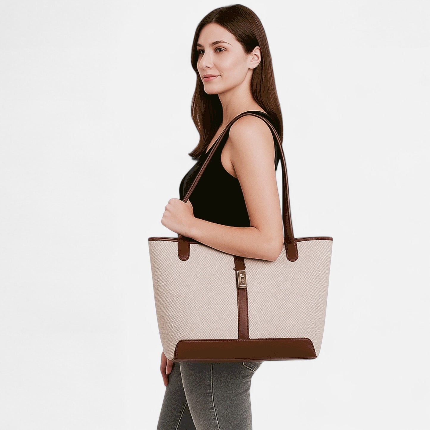 Caurelle | Women's Canvas Commuter Tote – Spacious, Stylish & Practical