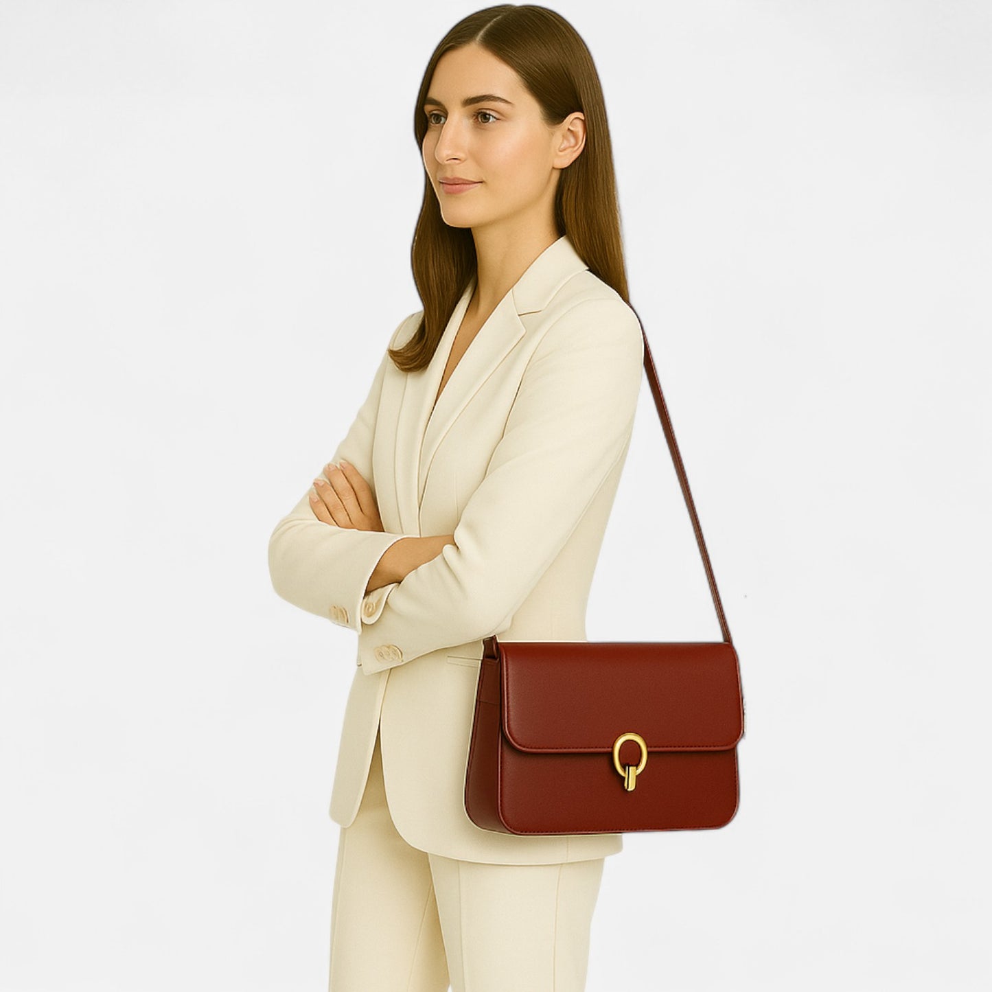Caurelle | Women's Retro High-End Textured Underarm Crossbody Shoulder Bag