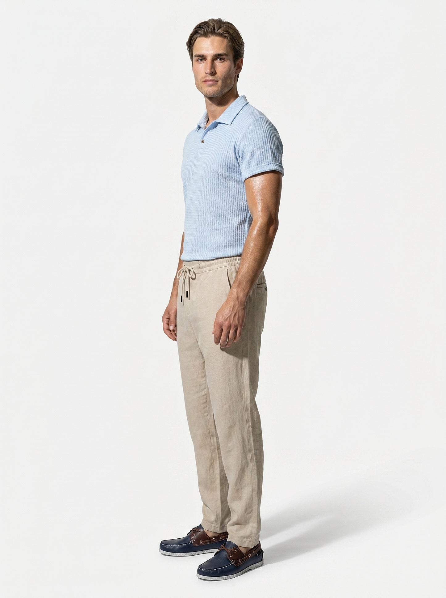 Caurelle | Men’s Jacquard Knit Polo Shirt