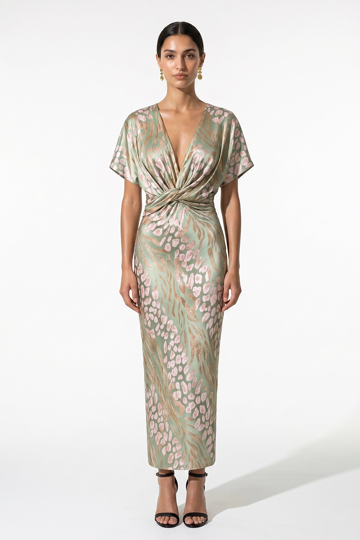Caurelle | Women’s Wedding Guest Maxi Dress Wrap Style Elegance