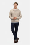 Caurelle | Men’s Knitted Jumper – Polo Collar High Stretch Autumn Winter