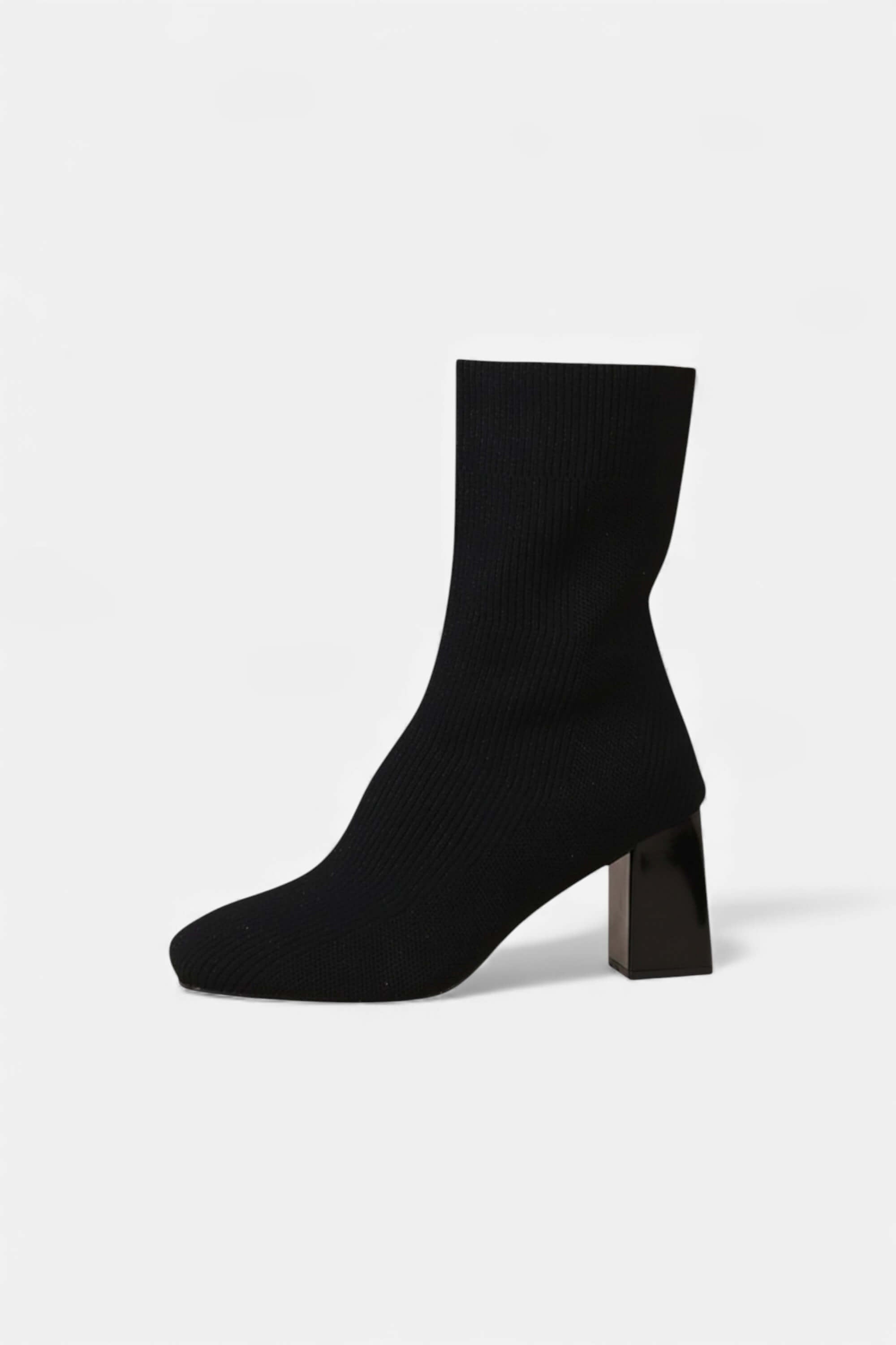 Caurelle | Women’s Knit Ankle Boots - Block Heel