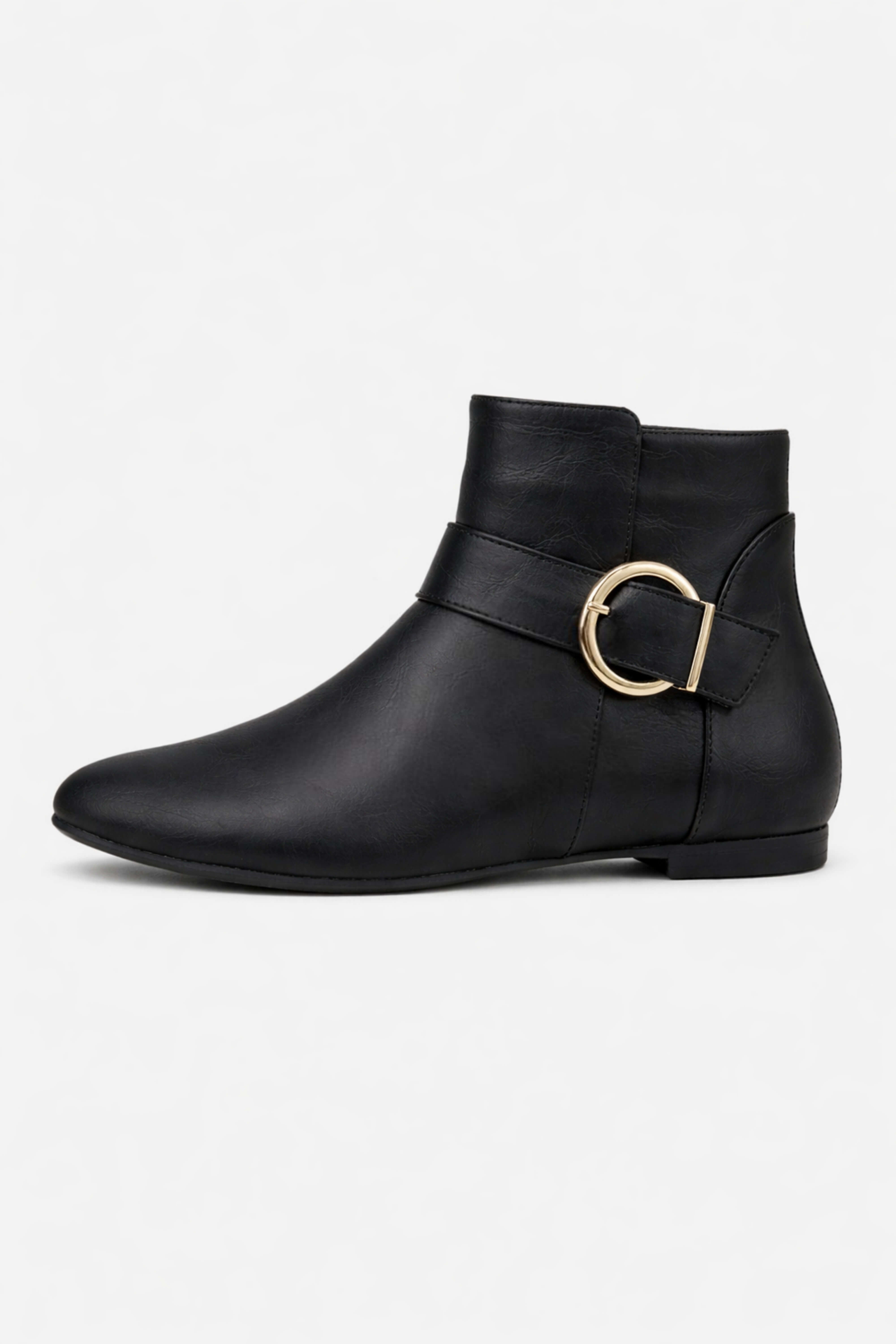 Caurelle | Women’s Timeless Ankle Boots with Buckle Detail