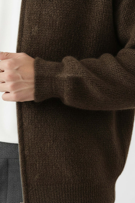 Caurelle | Men’s Zip Knit Jumper in Wool Blend