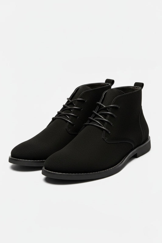 Caurelle | Men’s Ankle Boots – Lace-Up Imitation Suede