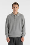 Caurelle | Men’s Knitted Jumper – Loose Polo Collar Autumn Winter