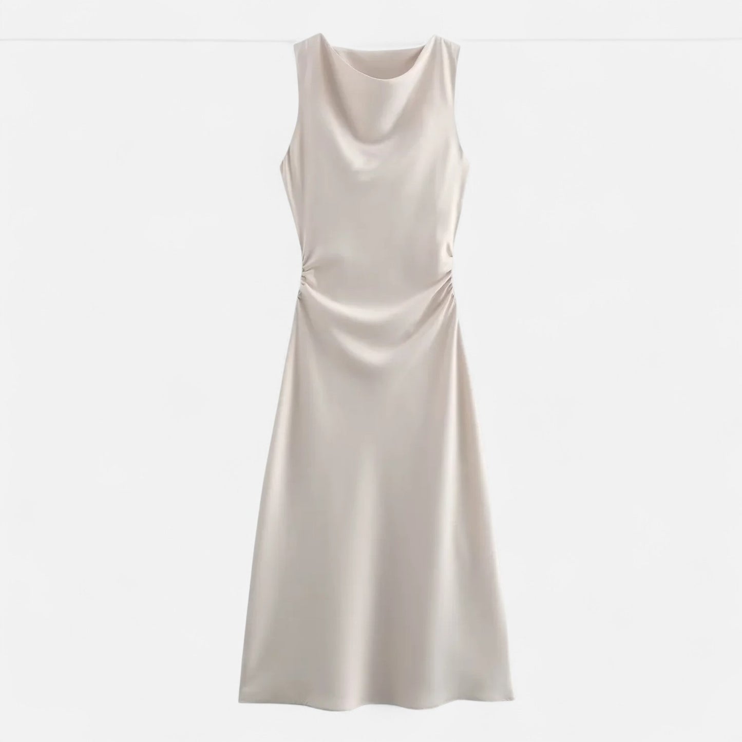 Caurelle | Sleeveless Slip Midi Dress – Effortless Elegance for Every Occasion