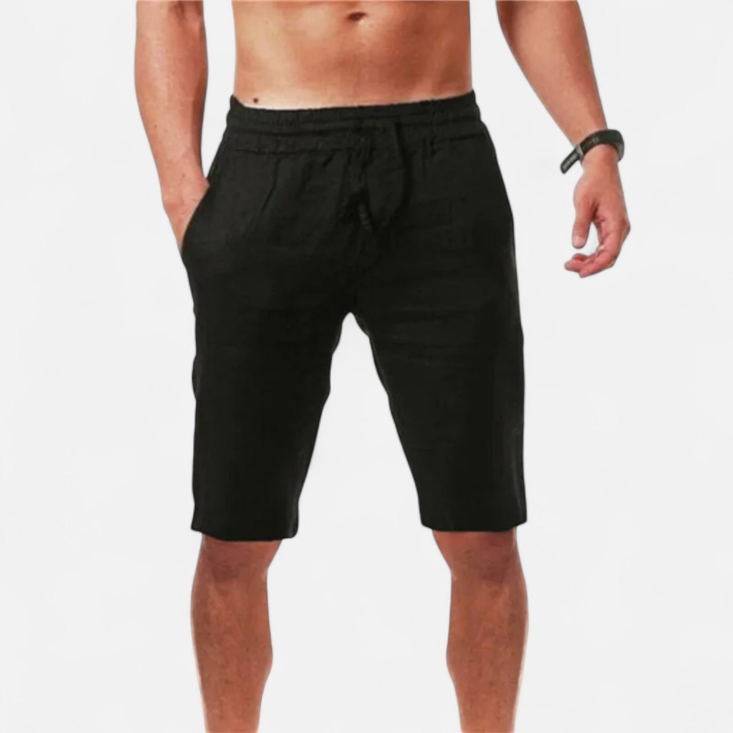 Caurelle | Men's Cotton-Linen Summer Shorts – Lightweight Comfort for Active Days