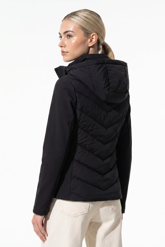 Women's Winter Lightweight Hooded Puffer Jacket