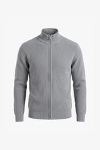 Men’s Winter Warm Ribbed Knit Cardigan Full Zip