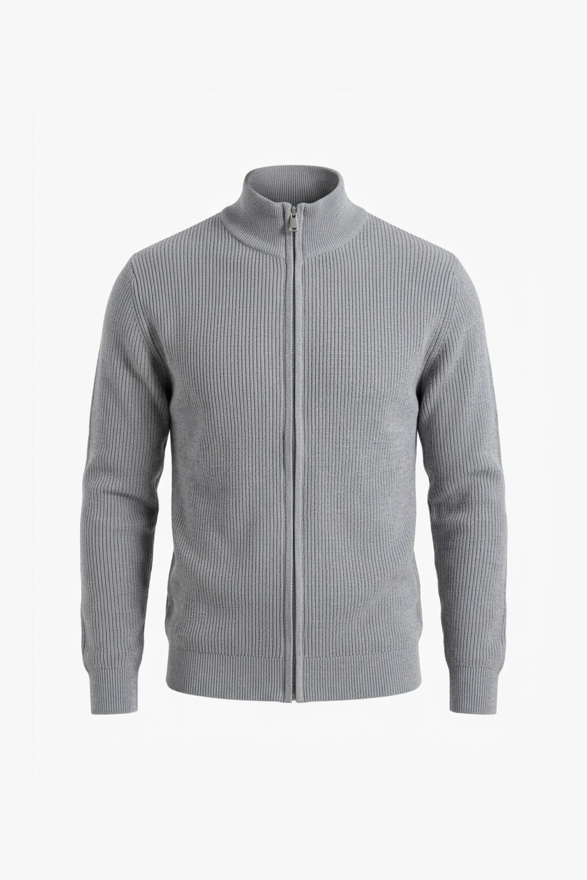 Men’s Winter Warm Ribbed Knit Cardigan Full Zip