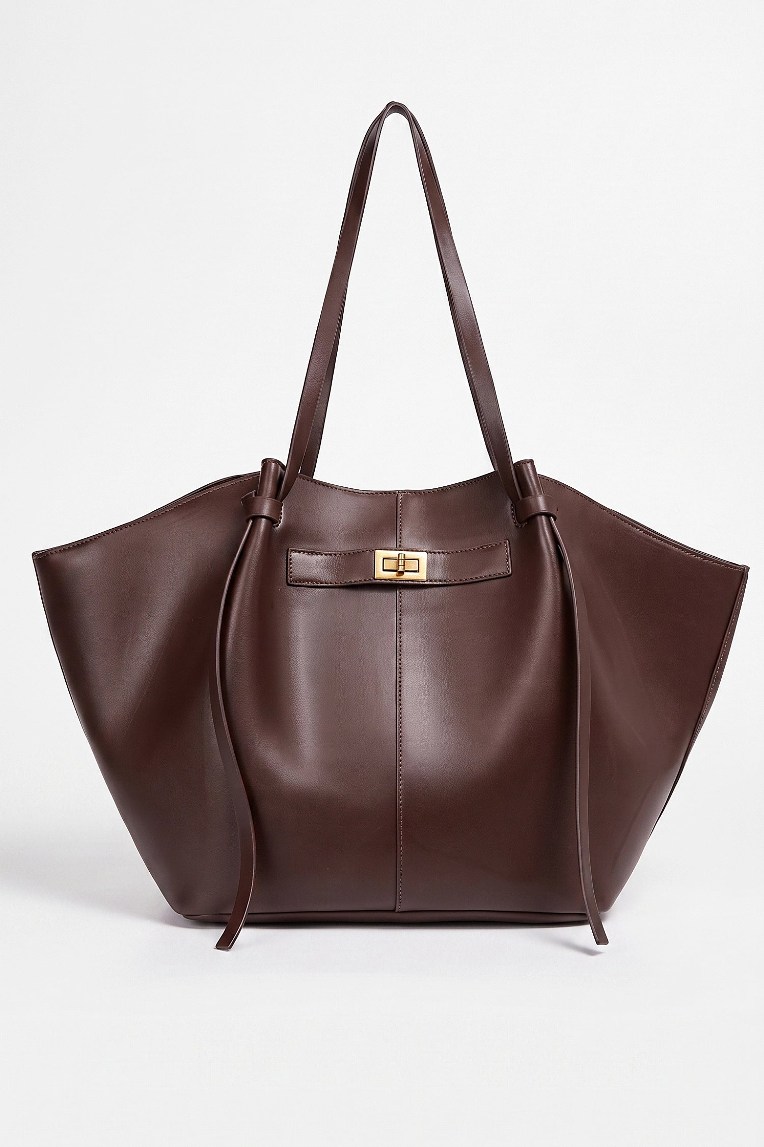 Women's Spacious Leather Shoulder Tote Bag