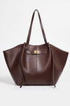 Women's Spacious Leather Shoulder Tote Bag