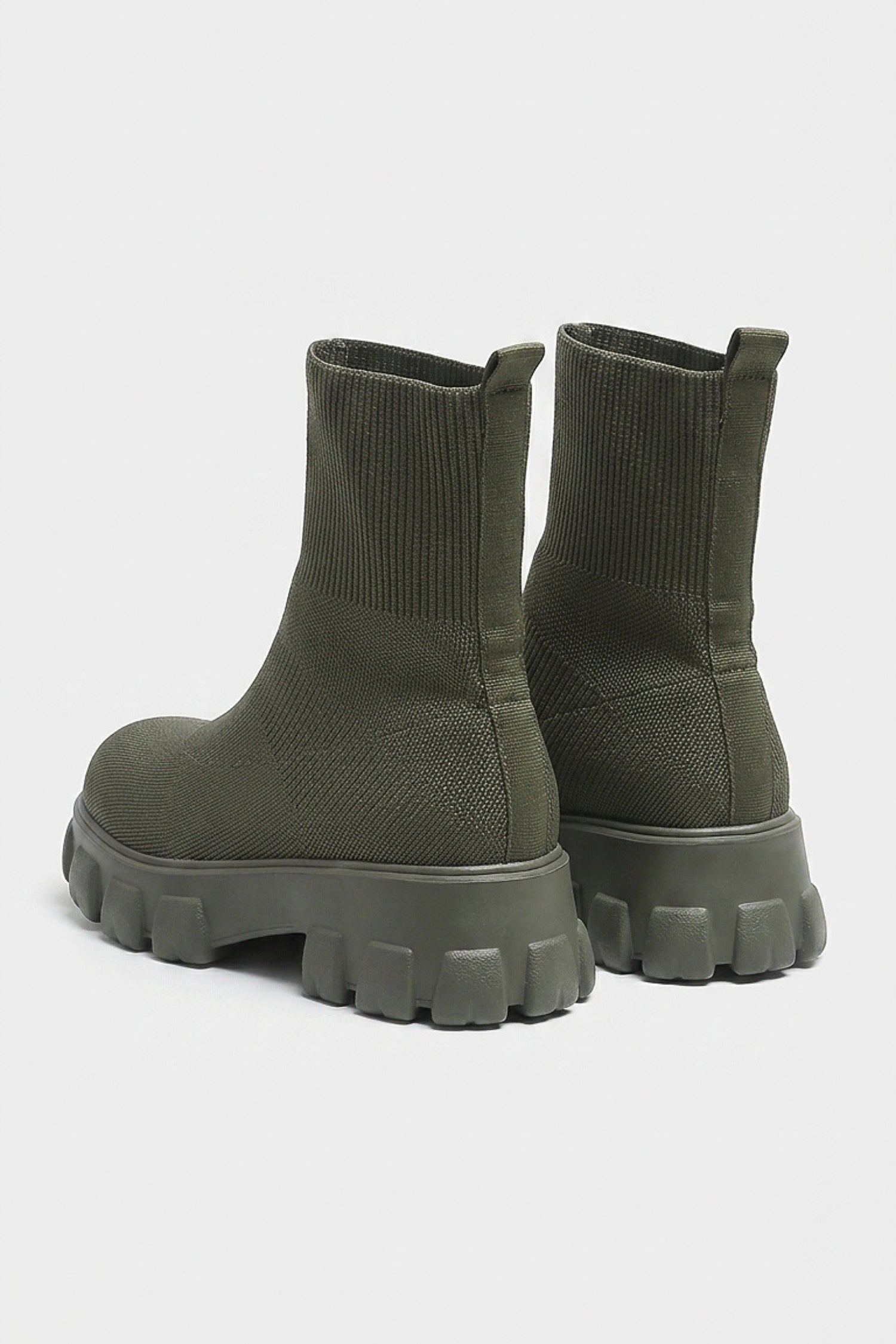 Women's Winter Easy Wear Sock Ankle Boots with Chunky Platform Sole