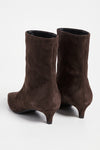 Women's Winter Pointed Toe Low Heel Suede Ankle Boots
