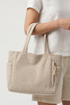 Women's Spacious Corduroy Tote Shoulder Bag