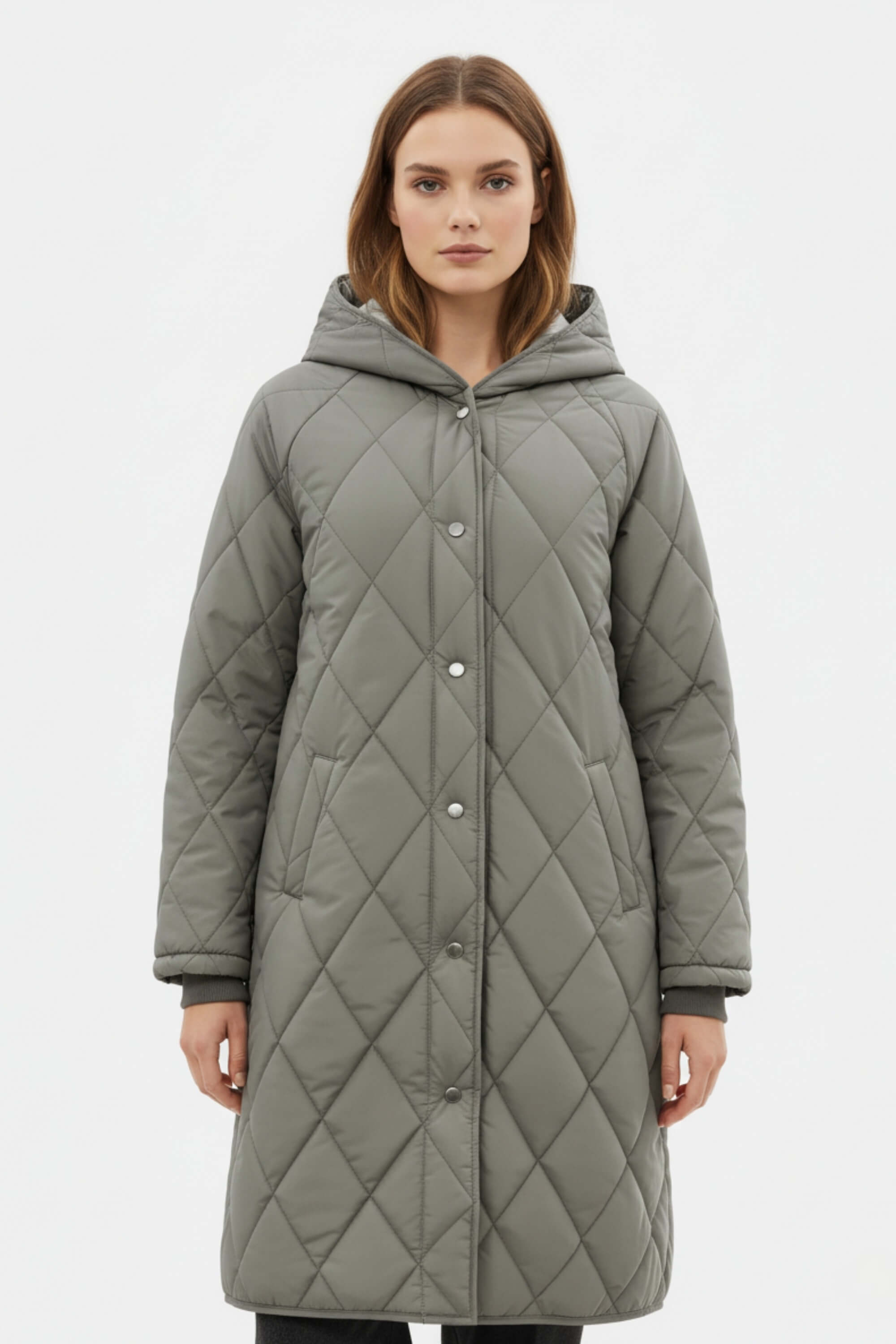 Caurelle | Women’s Long Quilted Puffer Coat – Effortless Warmth Meets Timeless Elegance