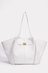 Women's Spacious Leather Shoulder Tote Bag