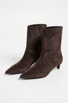 Women's Winter Pointed Toe Low Heel Suede Ankle Boots