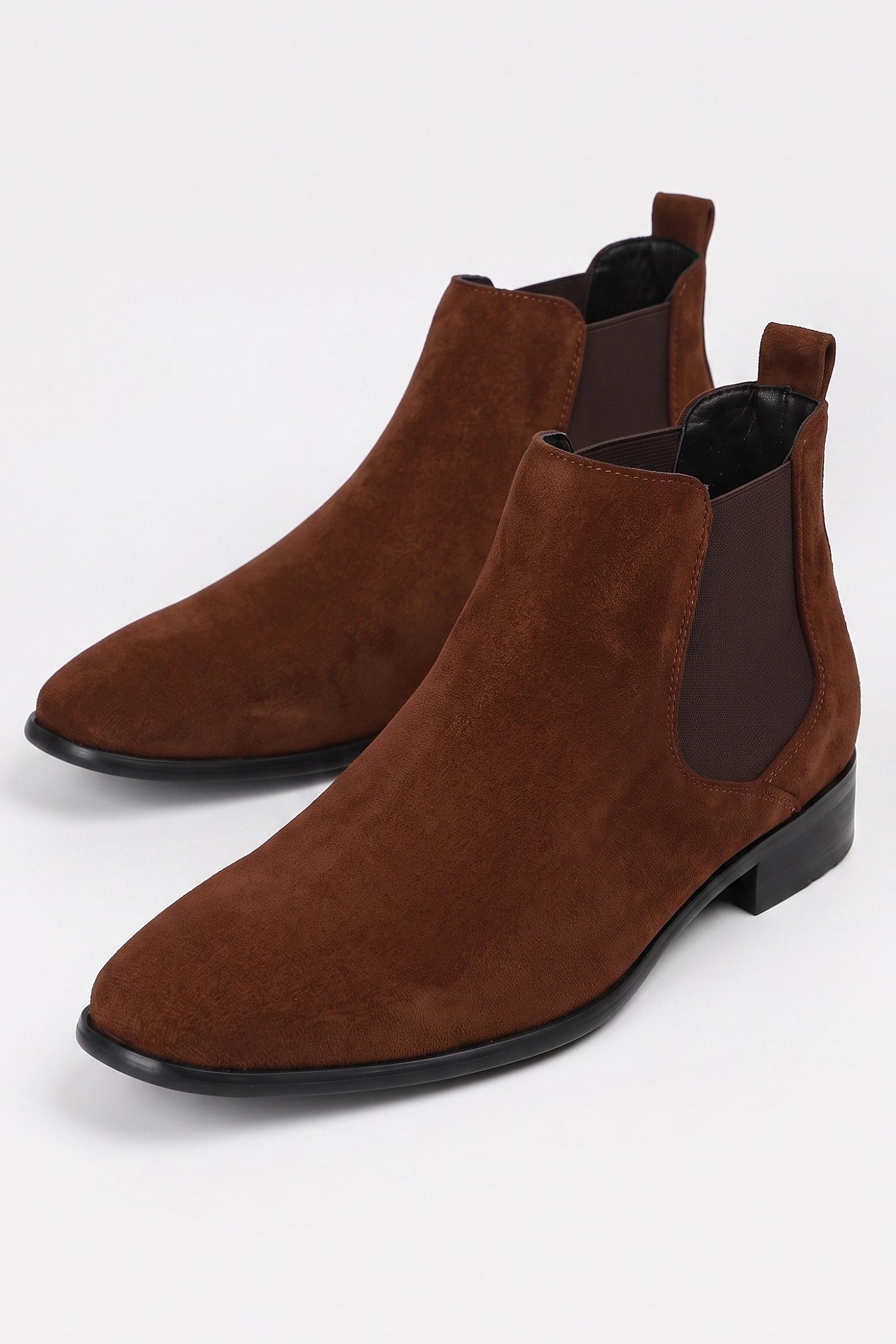 Men's Winter Easy Wear Chelsea Boots with Suede Look