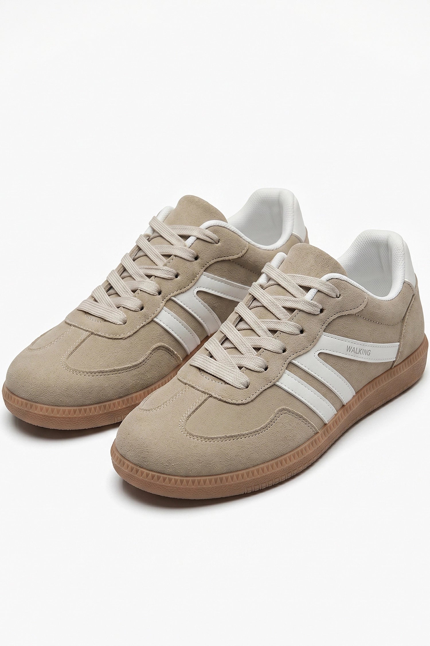 Women's Retro Gum Sole Trainers Lace Up