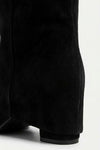 Women’s Slouch Pointed Toe Knee High Boots Low Heel