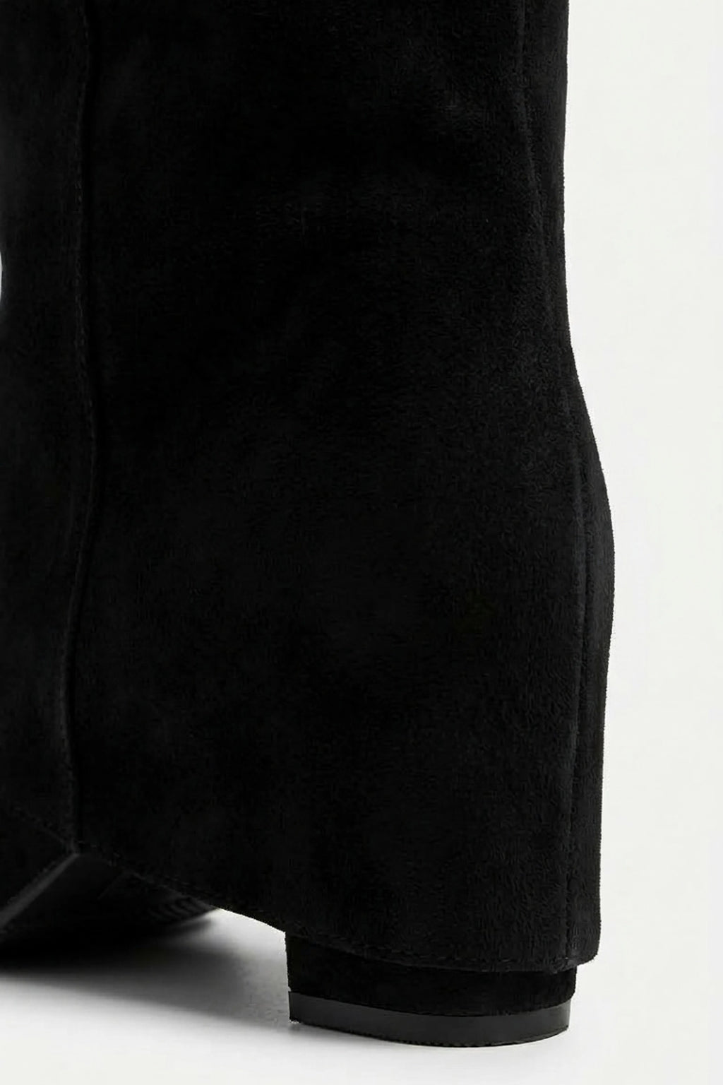 Women’s Slouch Pointed Toe Knee High Boots Low Heel
