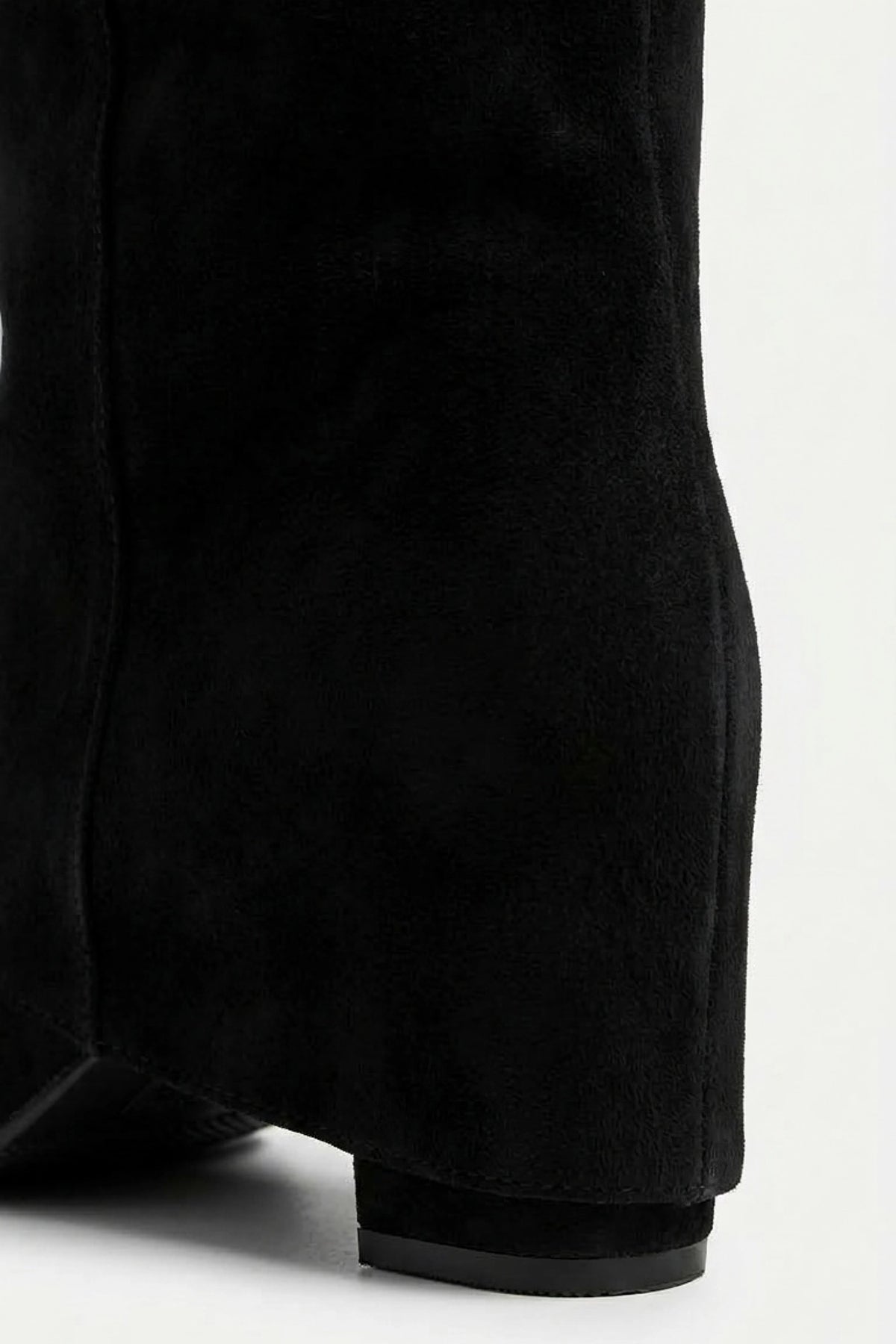 Women’s Slouch Pointed Toe Knee High Boots Low Heel
