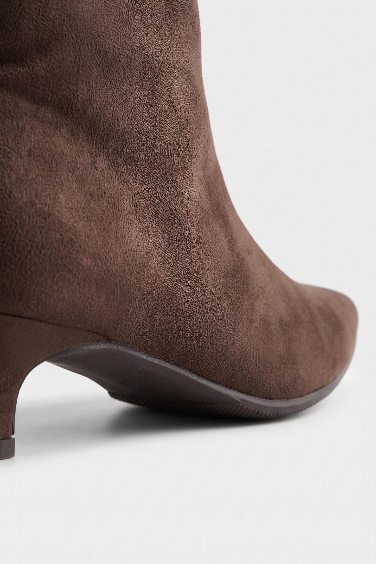 Women's Winter Pointed Toe Low Heel Suede Ankle Boots