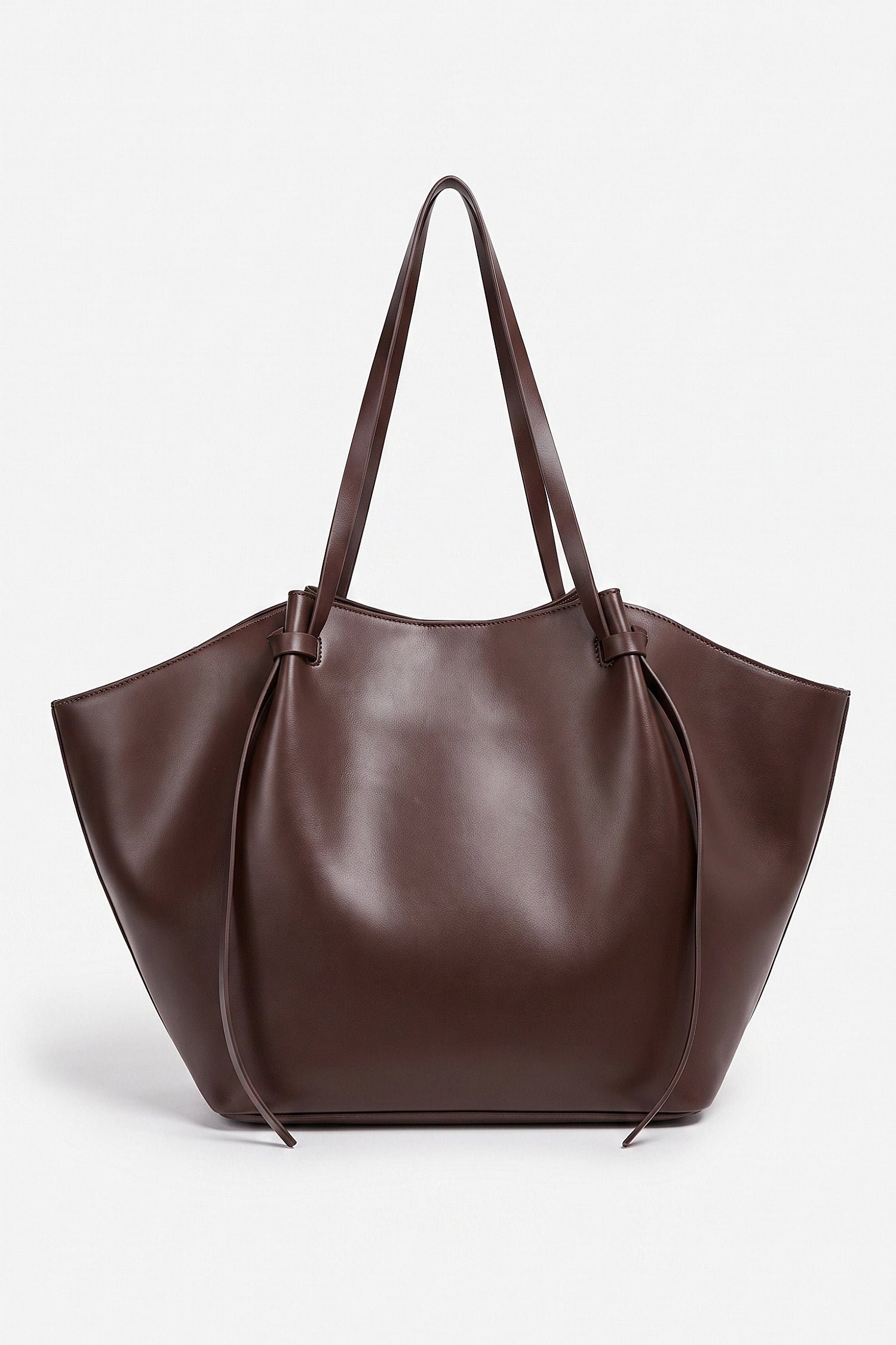 Women's Spacious Leather Shoulder Tote Bag